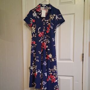 Floral Short Sleeve Dress